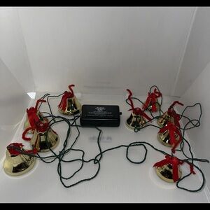 Vintage 90s Musical Chiming Christmas Bells Set-Play 12 Carols